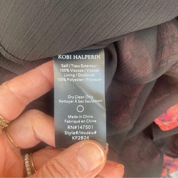 Kobi Halperin Mckenna Peasant Blouse size XL - Picture 10 of 11